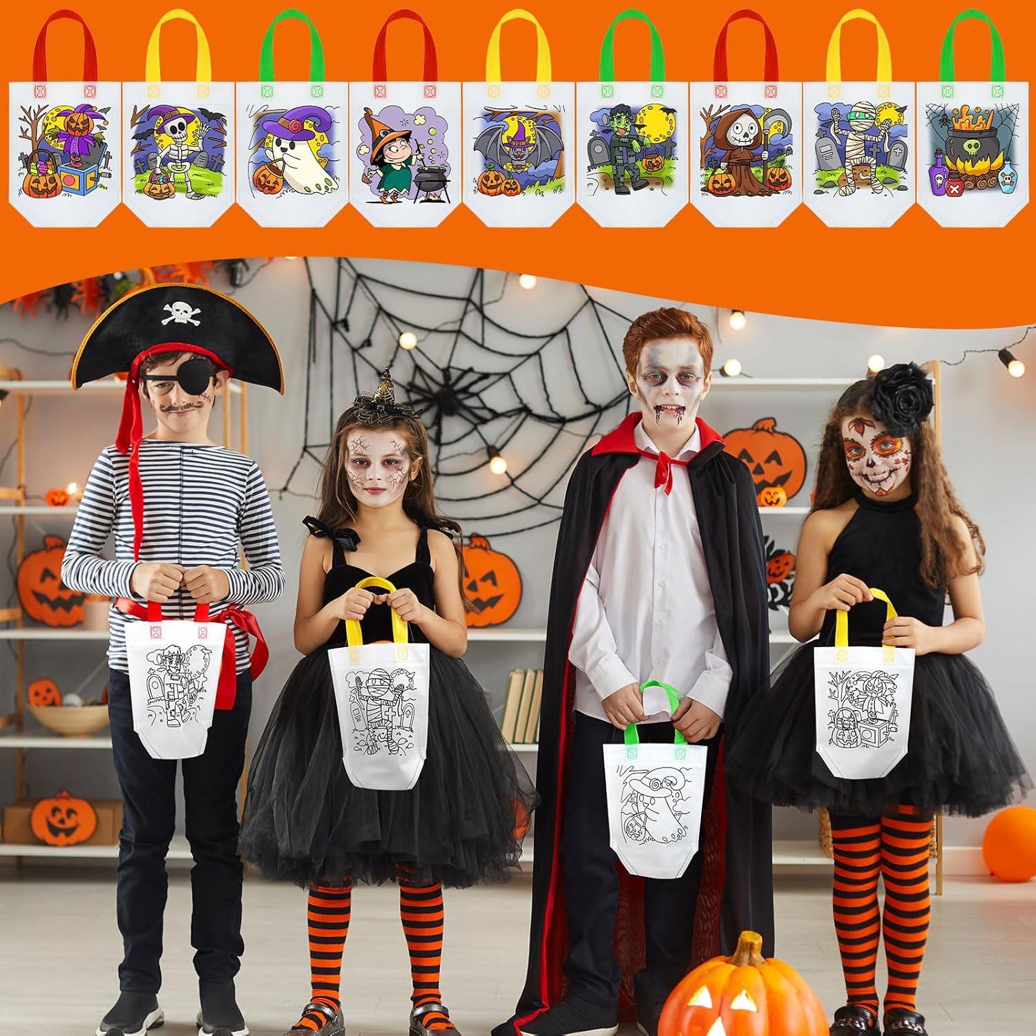 Bolsas de Regalo para Colorear Halloween 45 Pcs Kakctyen