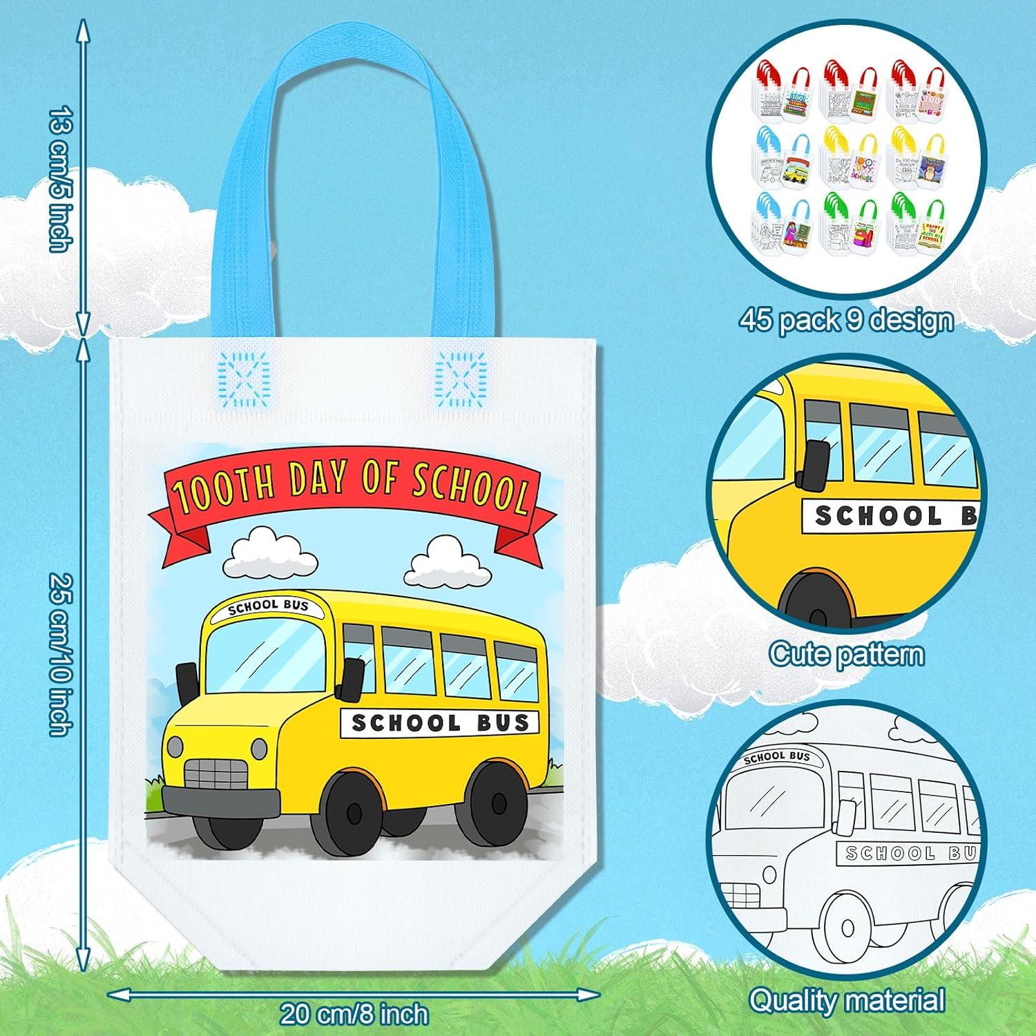 Kacctyen 45 Piezas Bolsas de Colorear Reutilizables para Niños