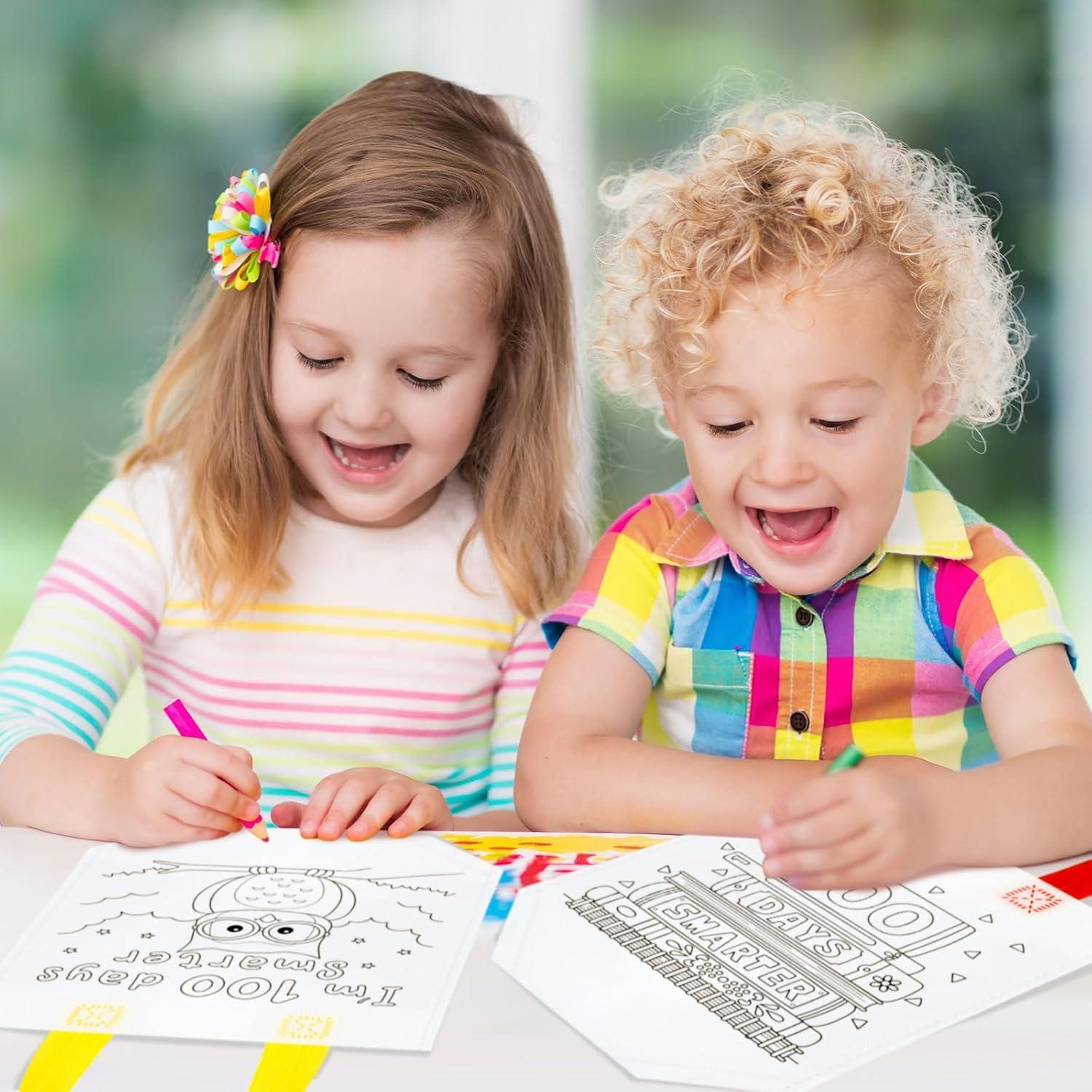 Kacctyen 45 Piezas Bolsas de Colorear Reutilizables para Niños