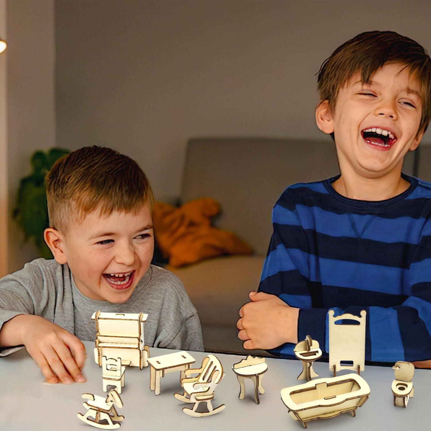 Juego de Muebles de Casa de Muñecas LoveInUSA 34 Accesorios