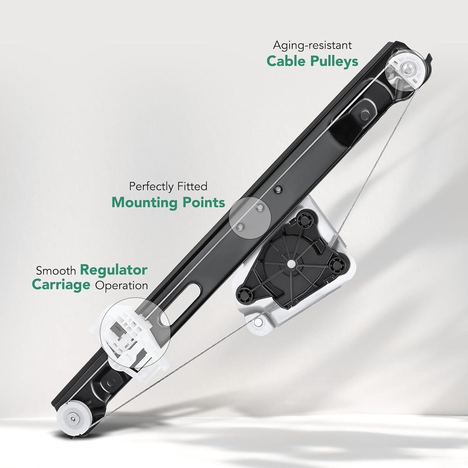 Regulador de Ventana Eléctrico YHTAUTO Trasero Izquierdo BMW E90 E91
