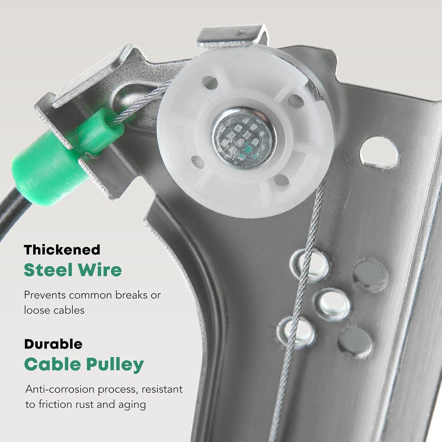 Regulador de Ventana Eléctrico YHTAUTO Trasero Izquierdo BMW E90 E91