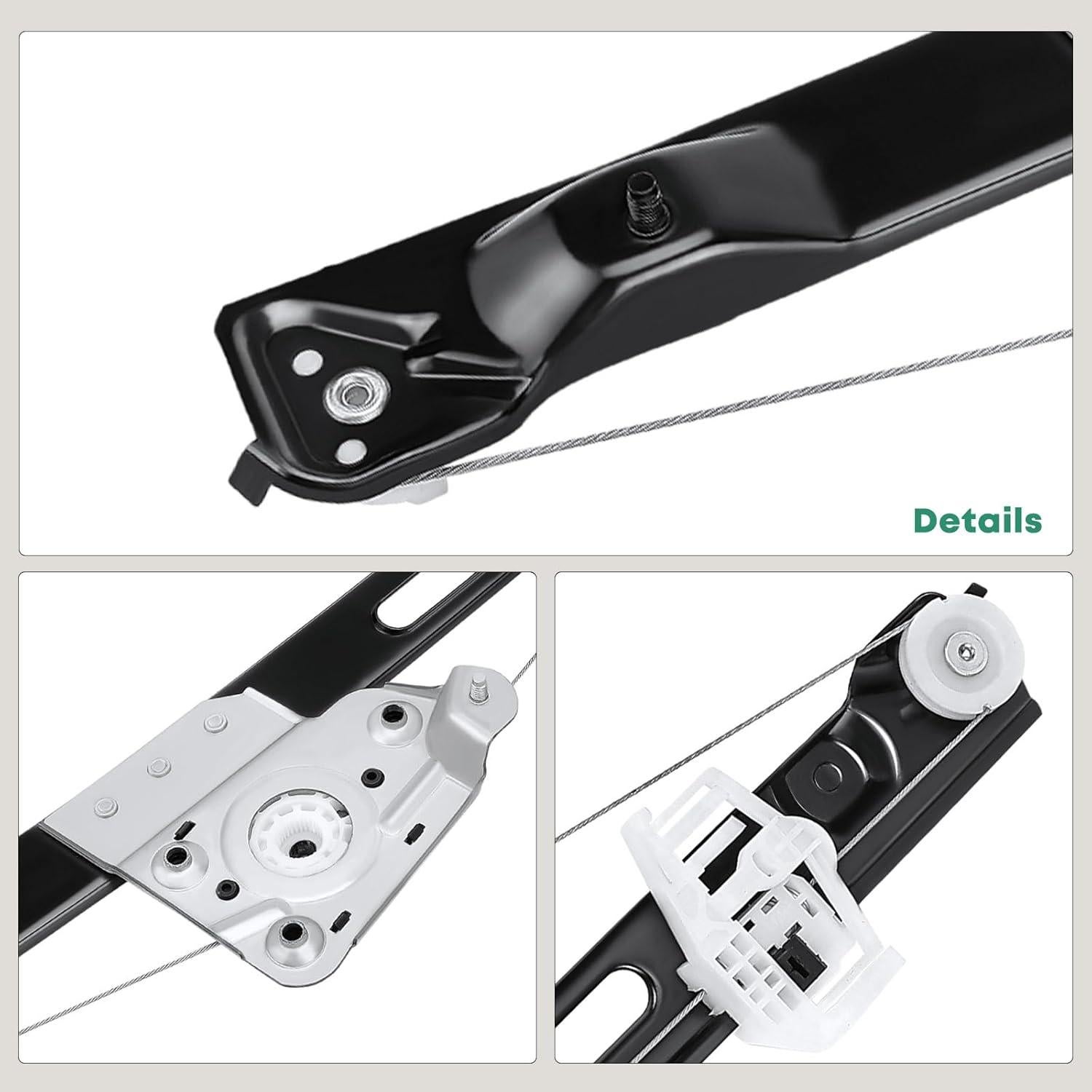 Regulador de Ventana Eléctrico YHTAUTO Trasero Izquierdo BMW E90 E91