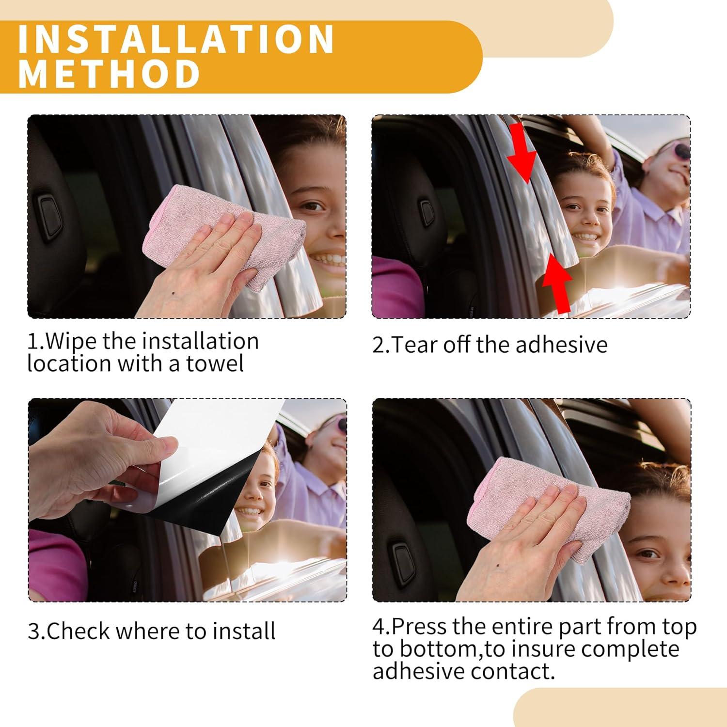 Recubrimiento de Ventana del Pilar Partuto para BMW X5 2014-2018 - 8 Pcs