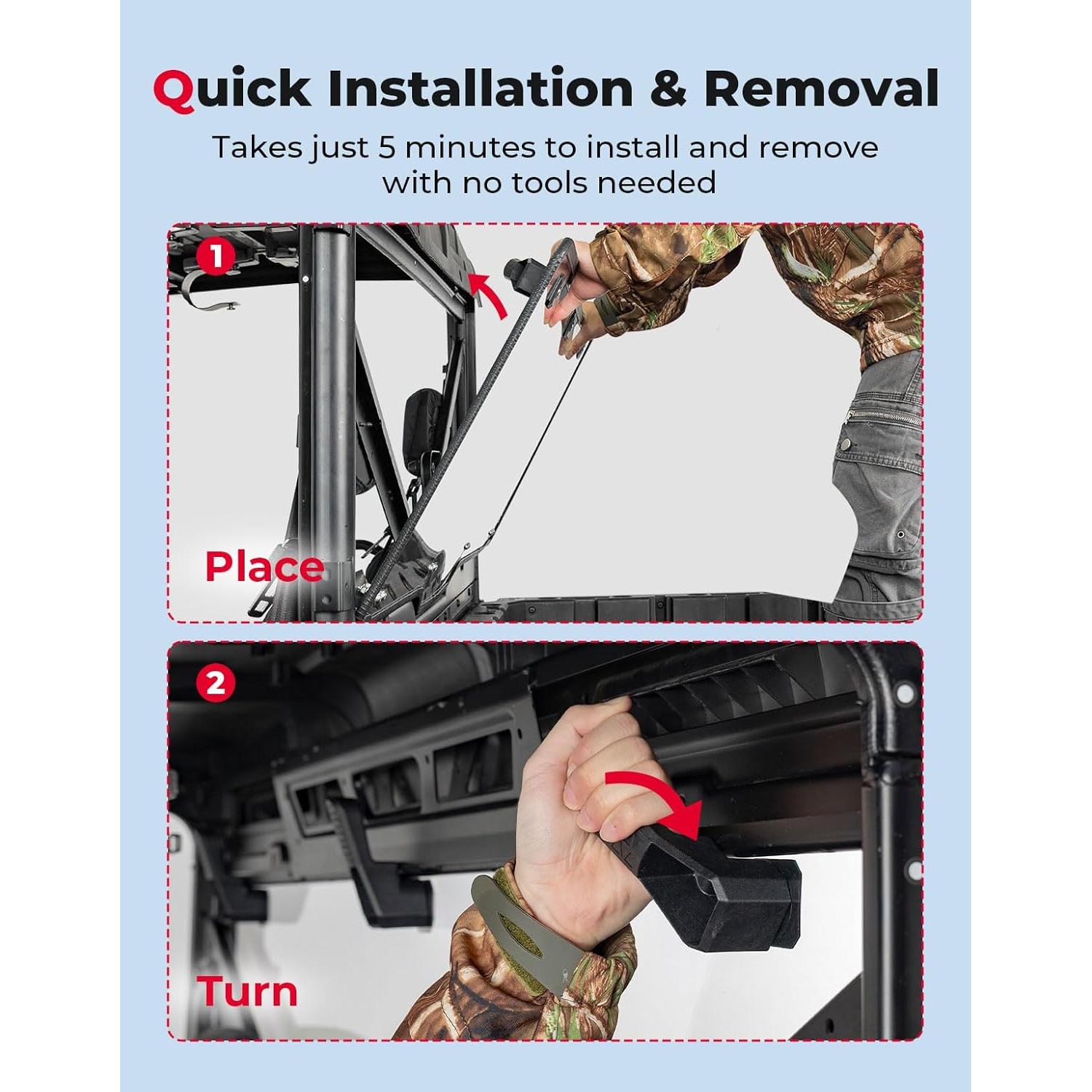 Parabrisas Trasero KEMIMOTO para Polaris Ranger 2013-2026