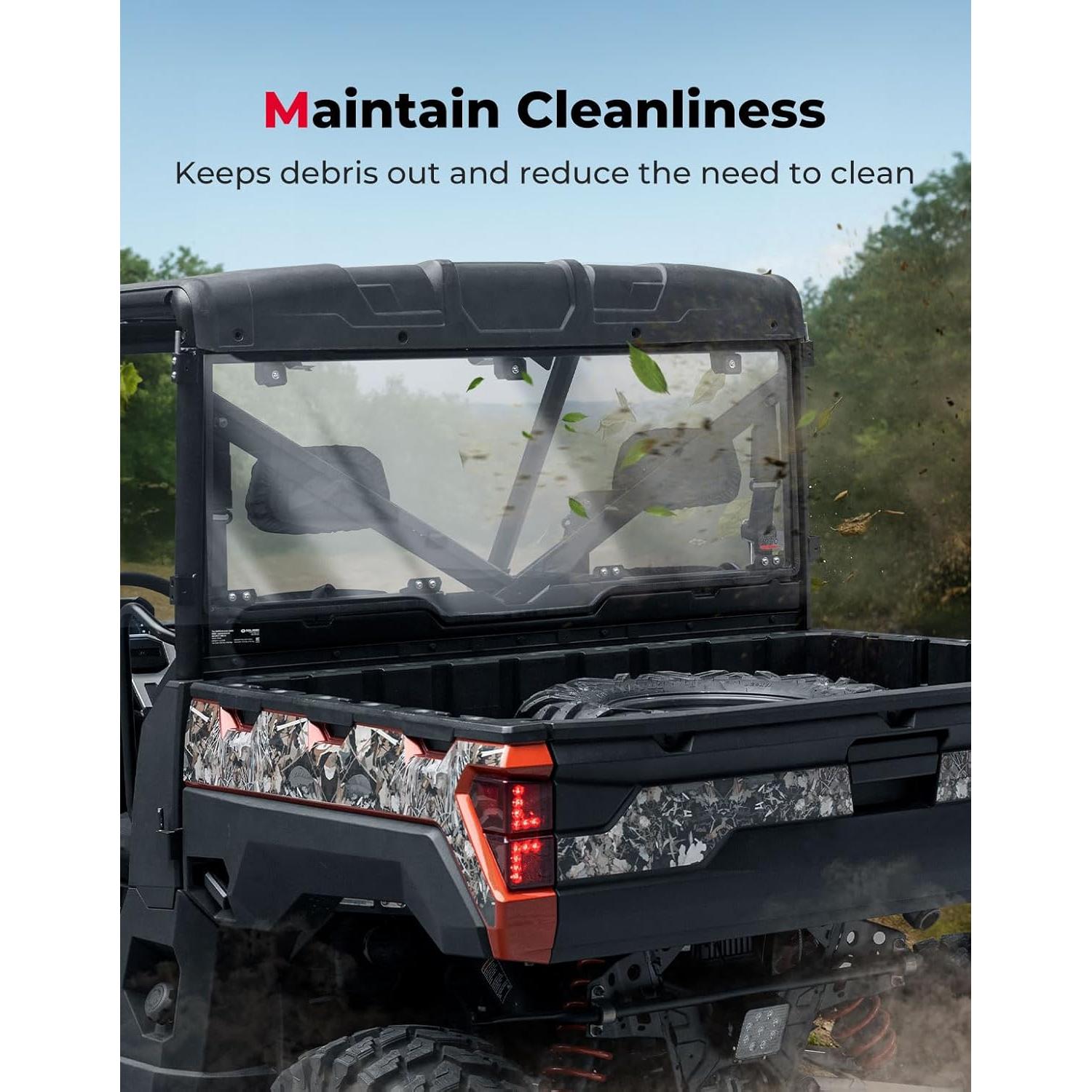 Parabrisas Trasero KEMIMOTO para Polaris Ranger 2013-2026