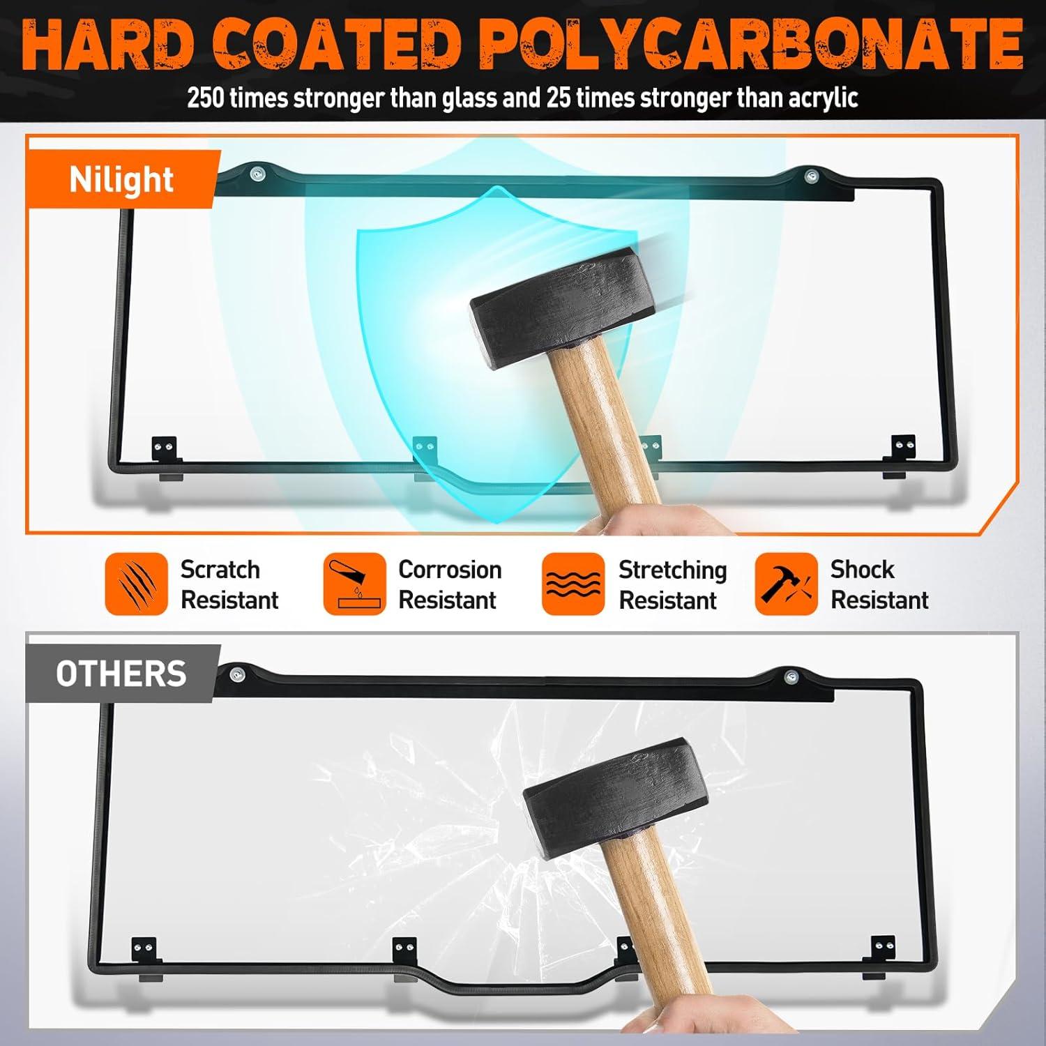 Parabrisas Trasero Nilight para Polaris Ranger 2017-2025