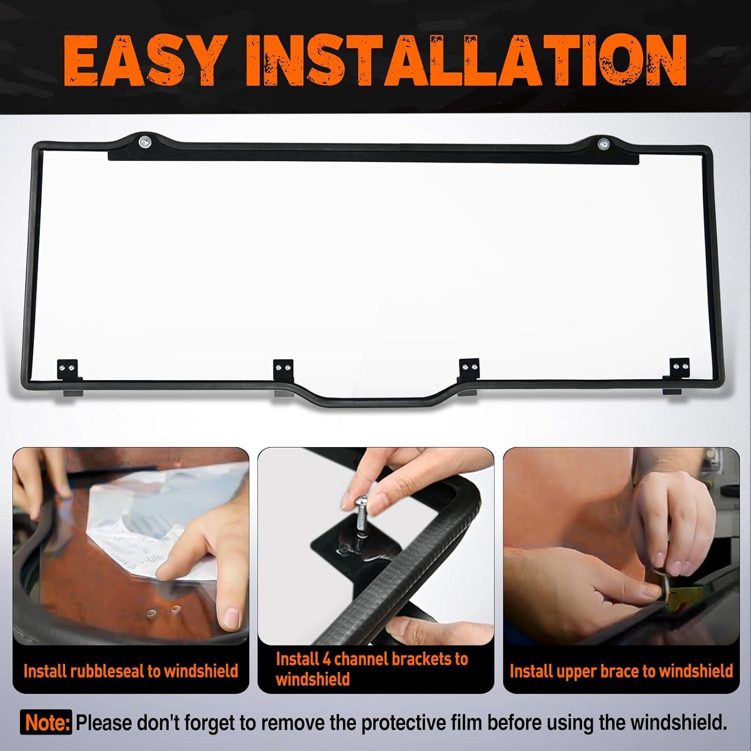 Parabrisas Trasero Nilight para Polaris Ranger 2017-2025