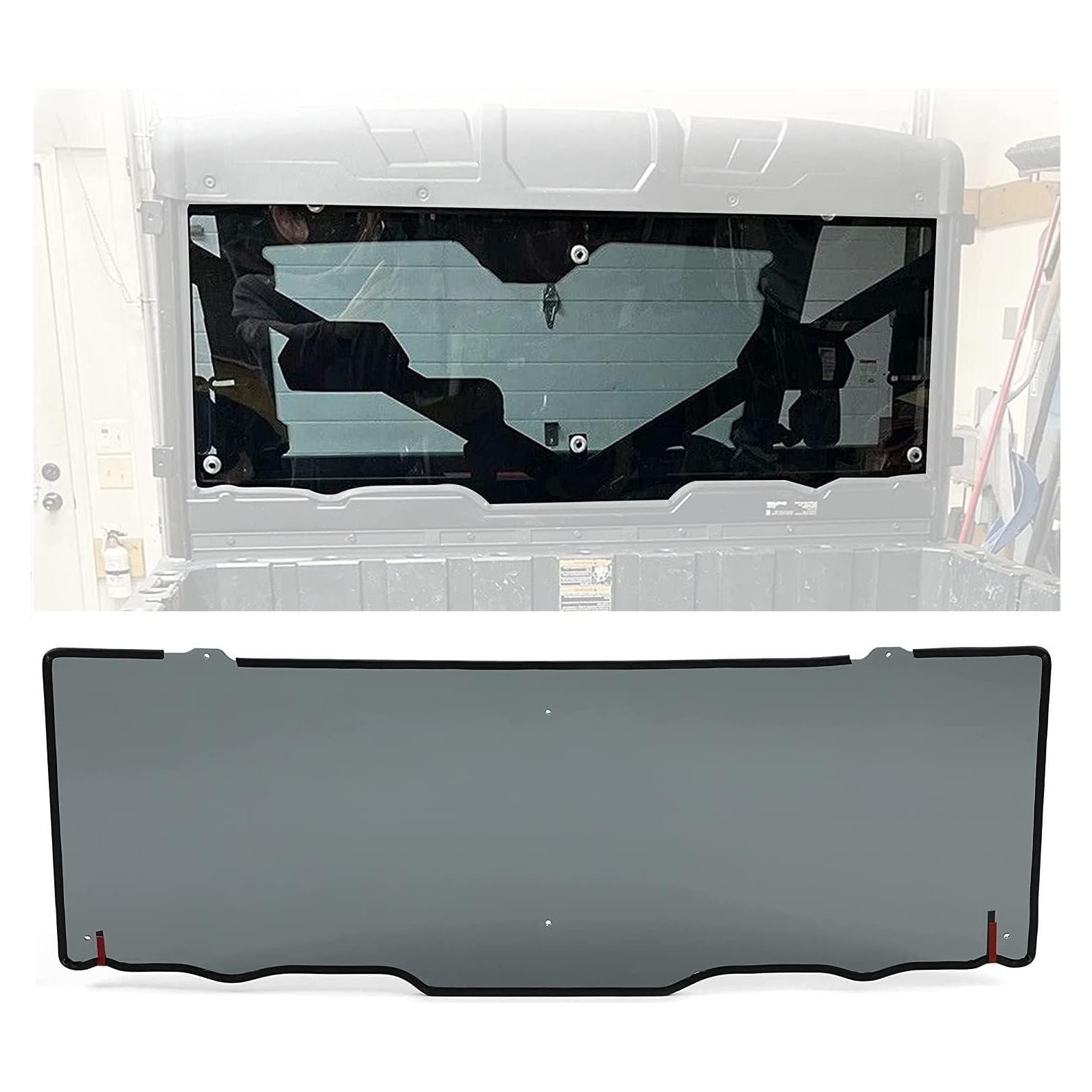 Parabrisas Trasero KUAFU Tinte Ahumado para Polaris Ranger 2013-2023