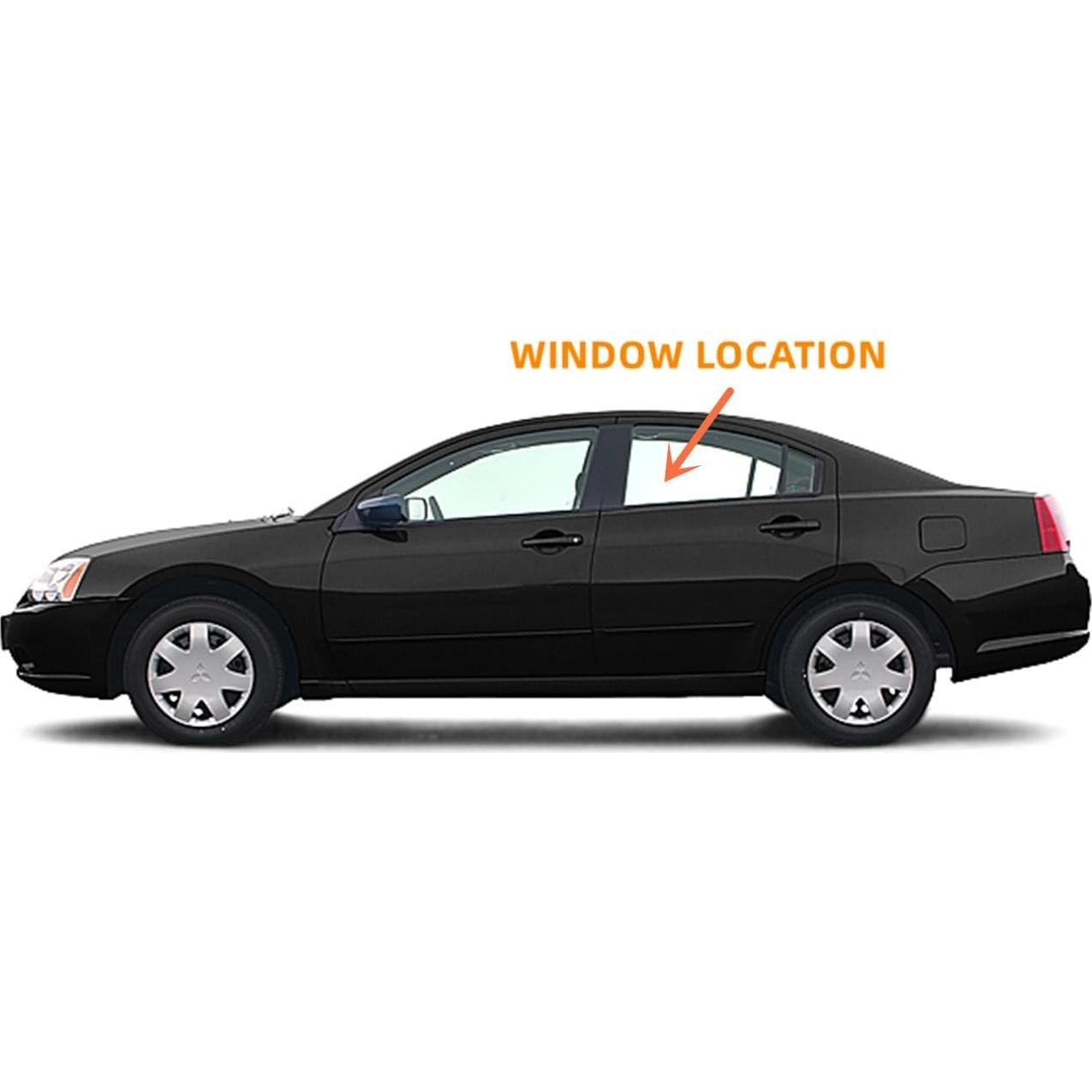 Vidrio Templado Lateral Izquierdo Mitsubishi Galant 2004-2012