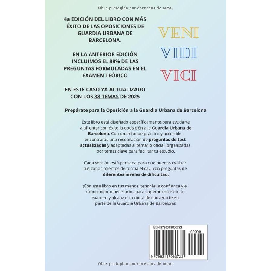 1.000 PREGUNTAS TEST OPOSICIÓN GUARDIA URBANA 2025: Más de 1.000 preguntas de test para la preparación del temario actualizado en 2025 de Guardia ... cualquier oposición FCSE (Spanish Edition)