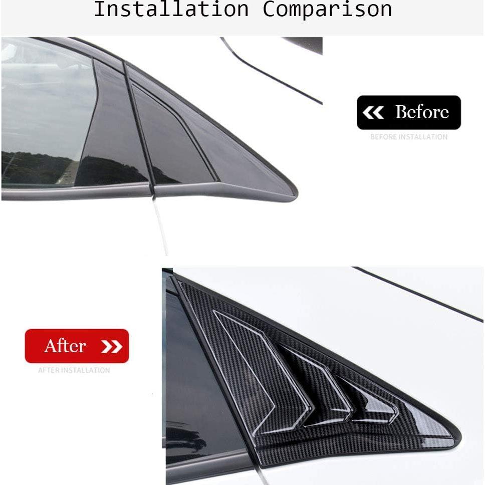 Cubiertas de Ventilación Lateral Honda Civic 2016-2021 ABS Carbono