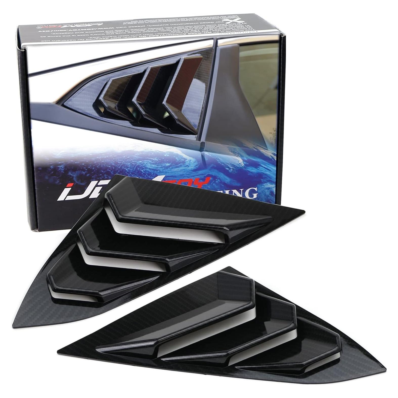 Louvers de Ventana Trasera Honda Civic 2016-21 iJDMTOY Carbono