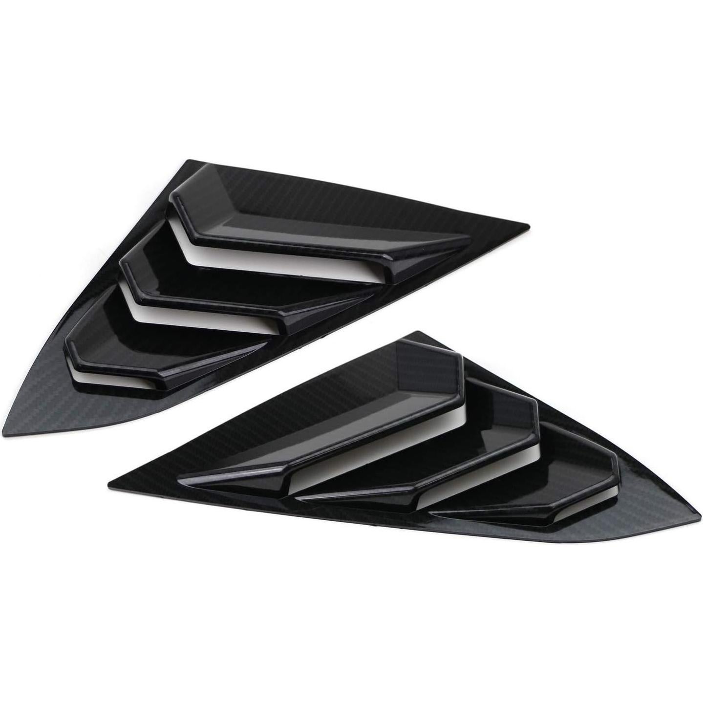 Louvers de Ventana Trasera Honda Civic 2016-21 iJDMTOY Carbono