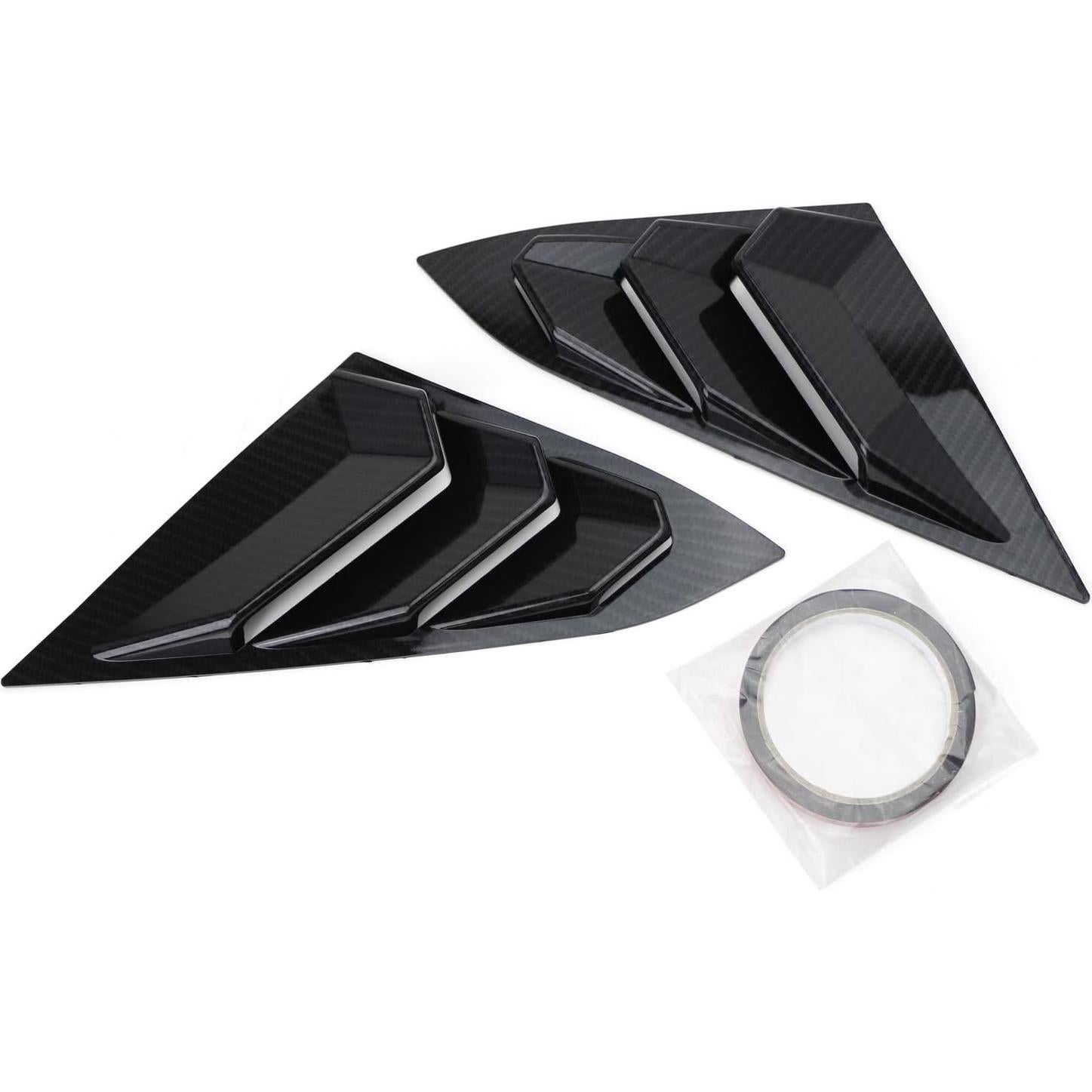 Louvers de Ventana Trasera Honda Civic 2016-21 iJDMTOY Carbono