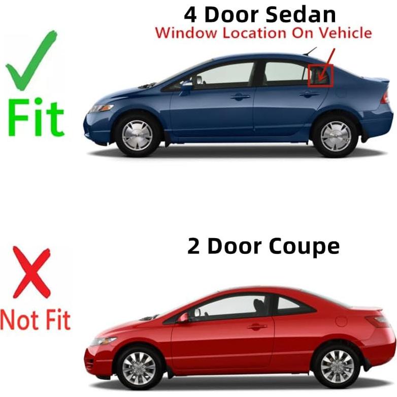 Cristal Ventana Trasera Izquierdo Honda Civic 2006-2011