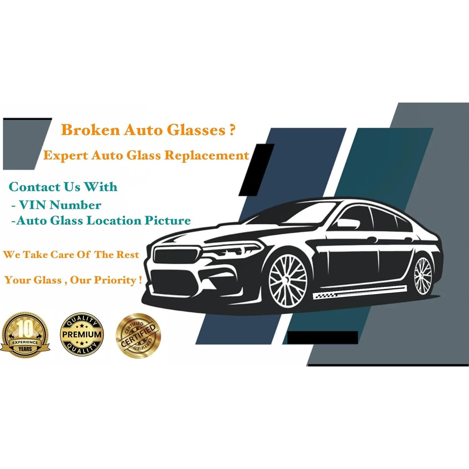 Cristal Ventana Lateral Trasera Izquierda K&L para Mercedes Benz C250/C300/C350/C63 AMG 2012-2014