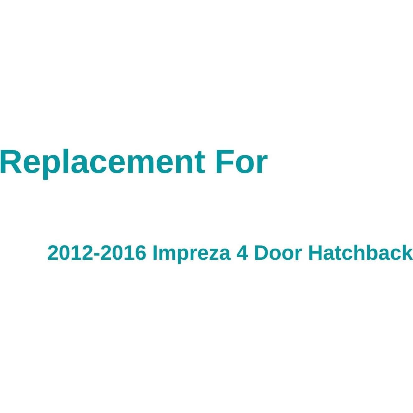 Cristal de Ventana Trasera Izquierdo Subaru Impreza 2012-2016