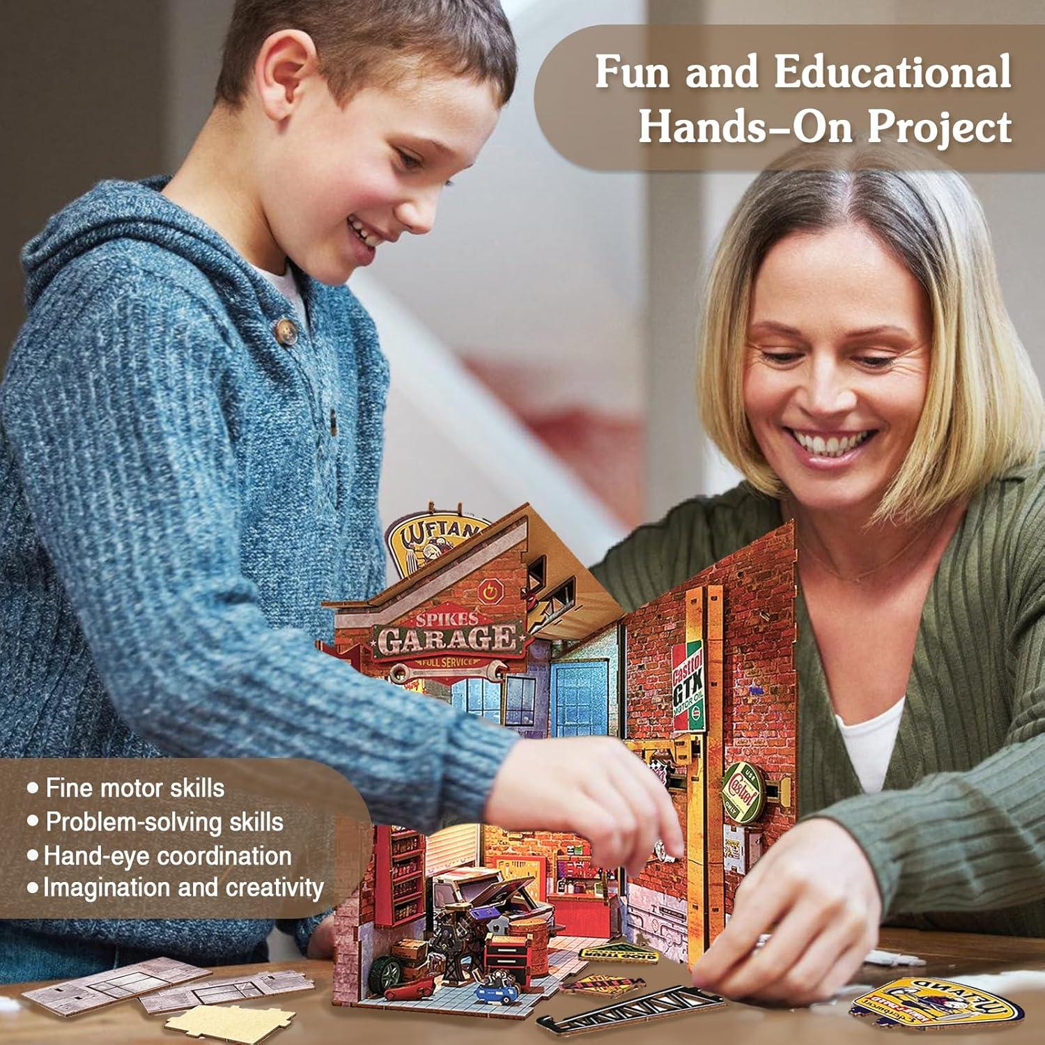 Kit de Rincón de Libros Playhiland con Luces LED - Decoración 3D