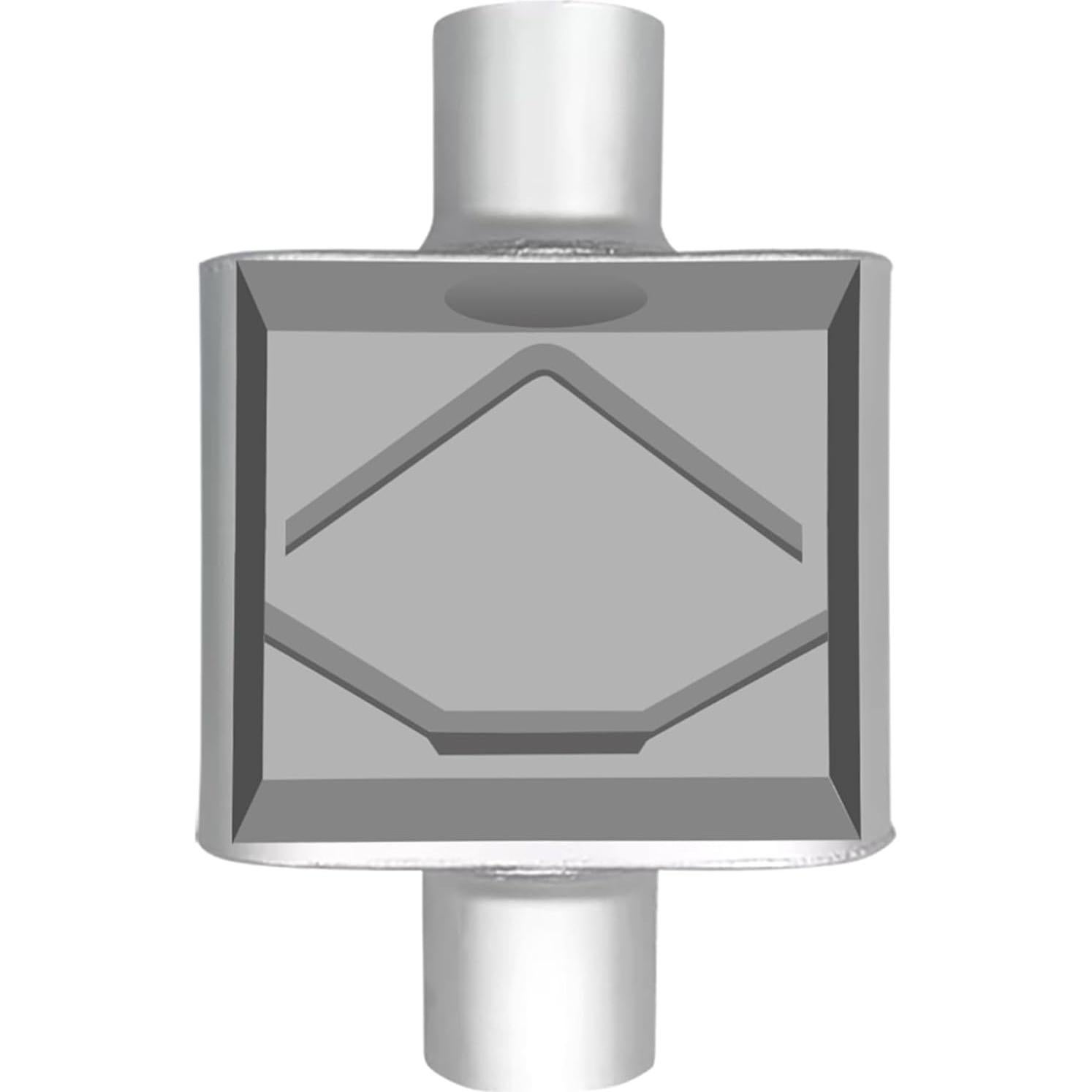 Silenciador Universal FortisArc LM2513 2.5" Entrada y Salida