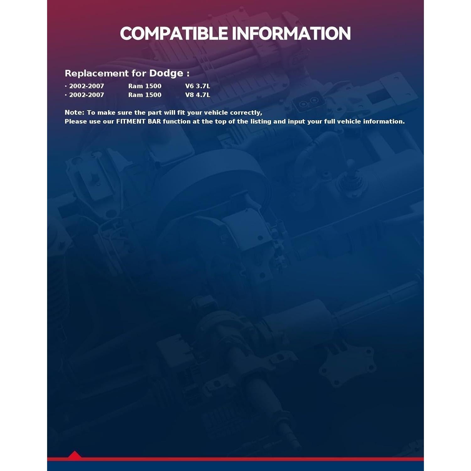 Kit de Entrada de Aire Frío KAX para Dodge Ram 1500 2002-2007