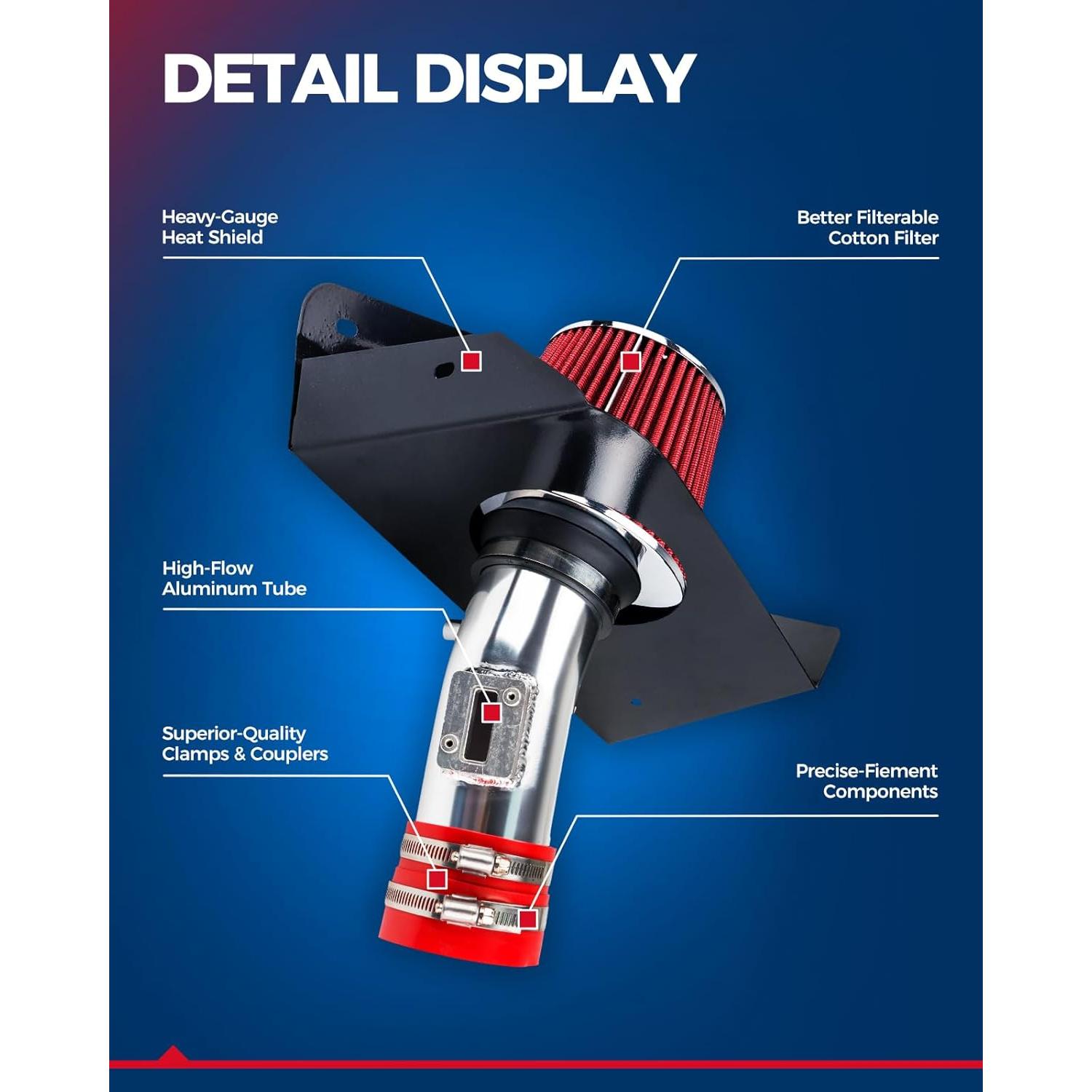 Kit de Entrada de Aire Frío KAX para Dodge Ram 1500 2002-2007