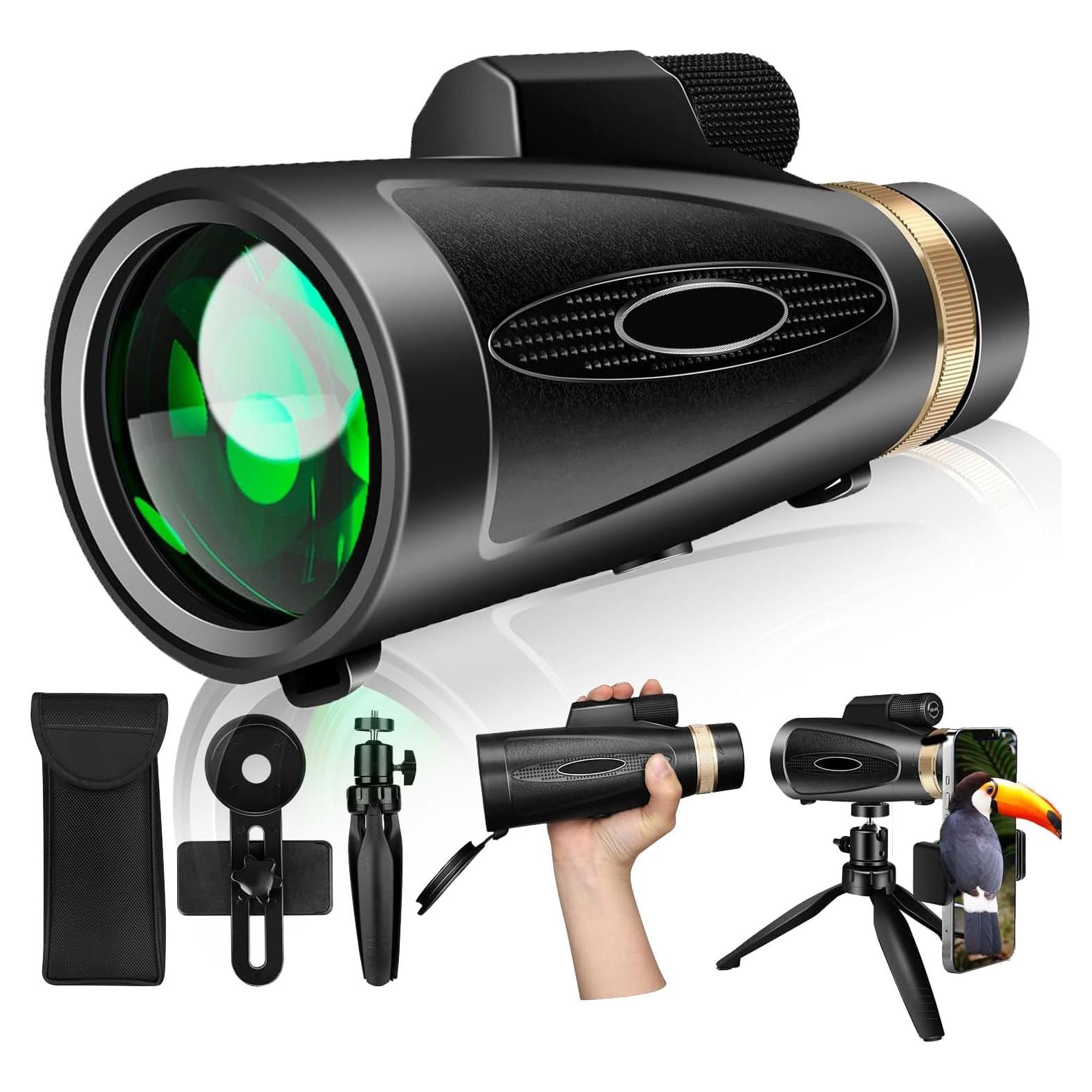 Telescopio Monocular 80x100 MD.LIFE con Adaptador y Trípode