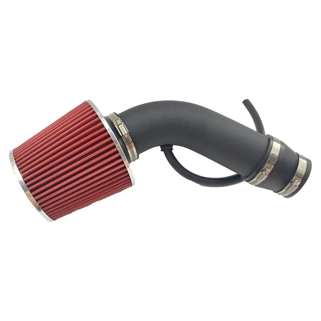 Kit de Toma de Aire Frío MOOSUN 76 mm Filtro Rojo Aluminio