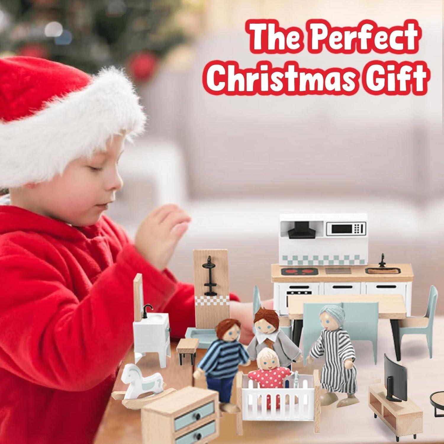 Juego de Muebles de Casa de Muñecas 36 Piezas Goli