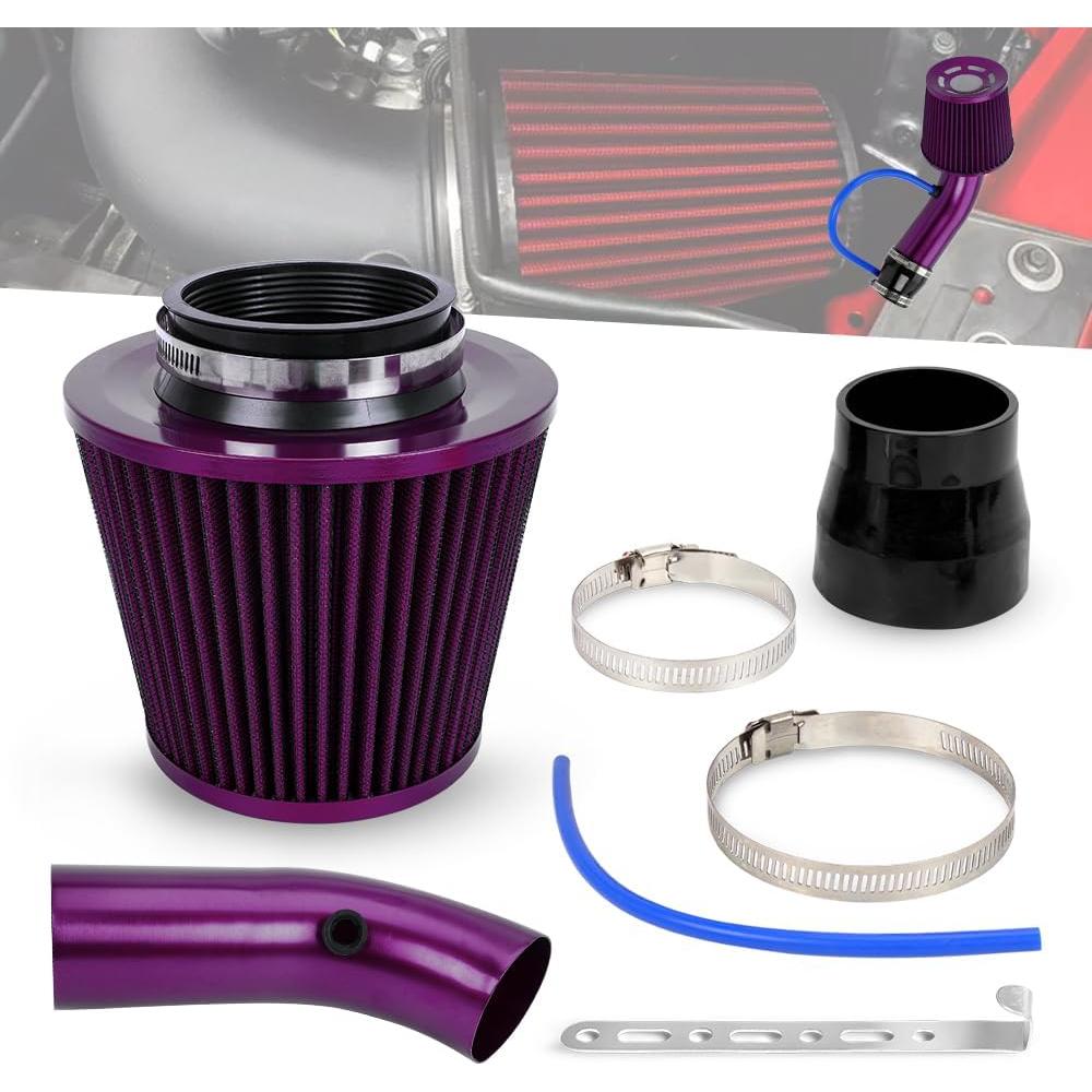 Kit de Entrada de Aire Frío BARTOO 3'' Aluminio Filtro Universal