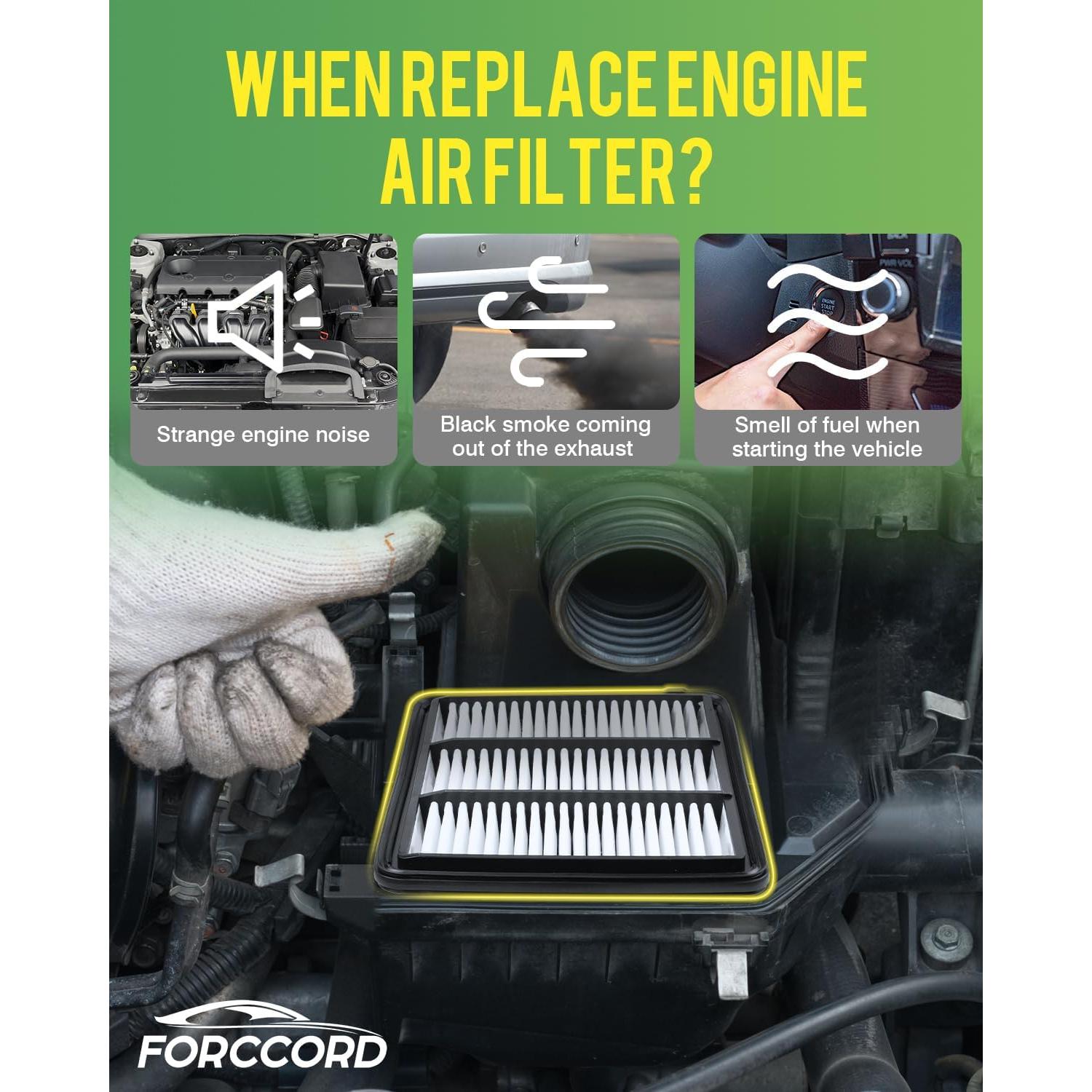 Filtro de aire Forccord 17220-64A-A00 para Honda 2022-2026