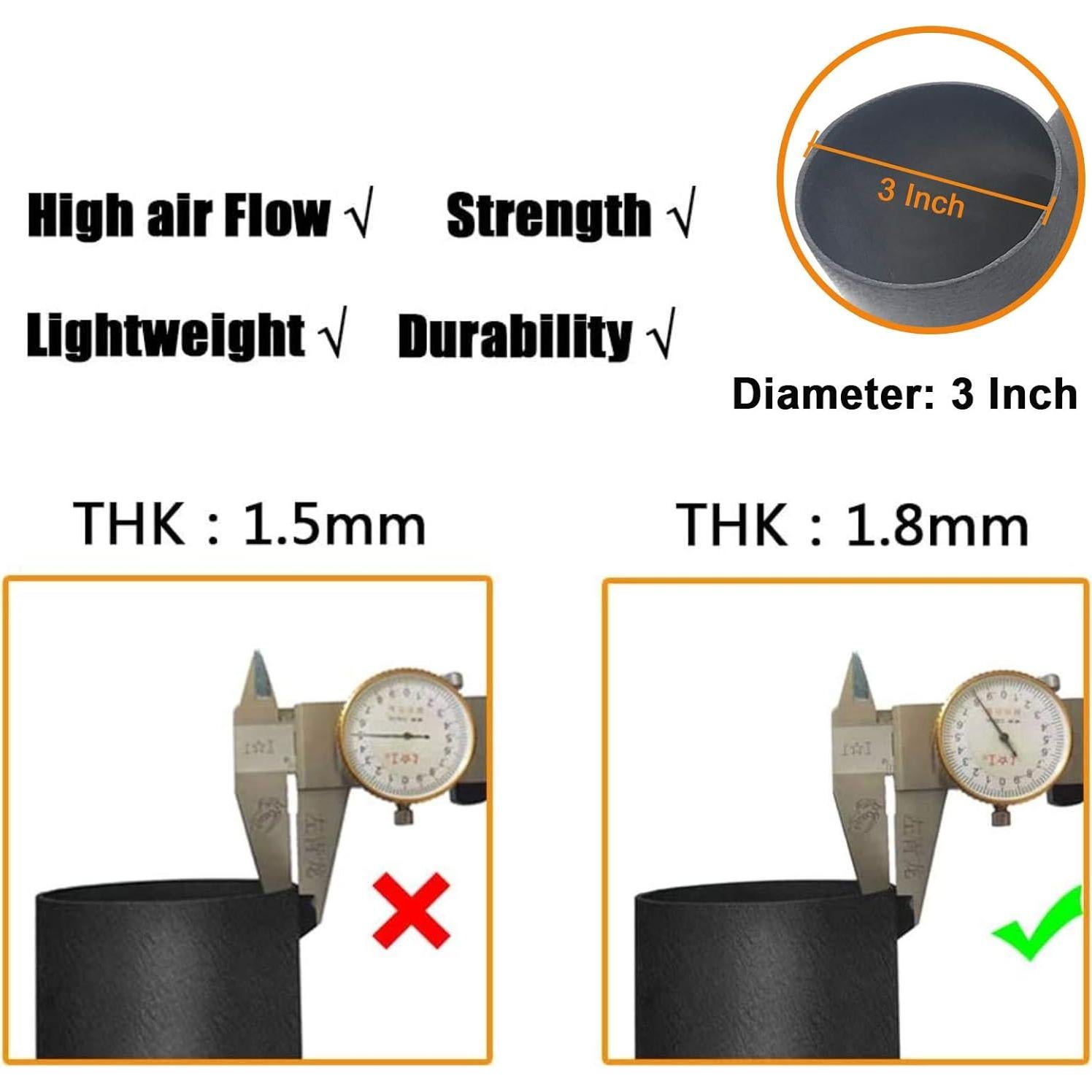 Kit de Tubería de Admisión de Aire Frío MOOSUN para Jeep Wrangler 3.6L V6 2012-2018