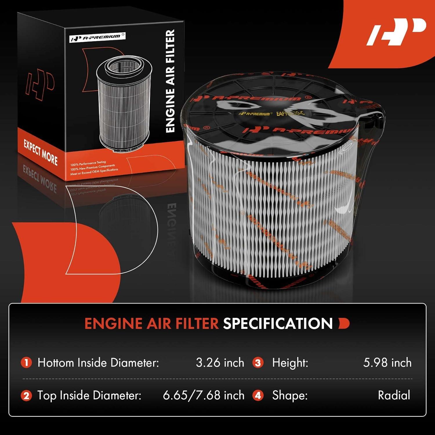 Filtro de aire A-Premium para Audi A4 A5 Q5 S7 2.0L 2017-2023