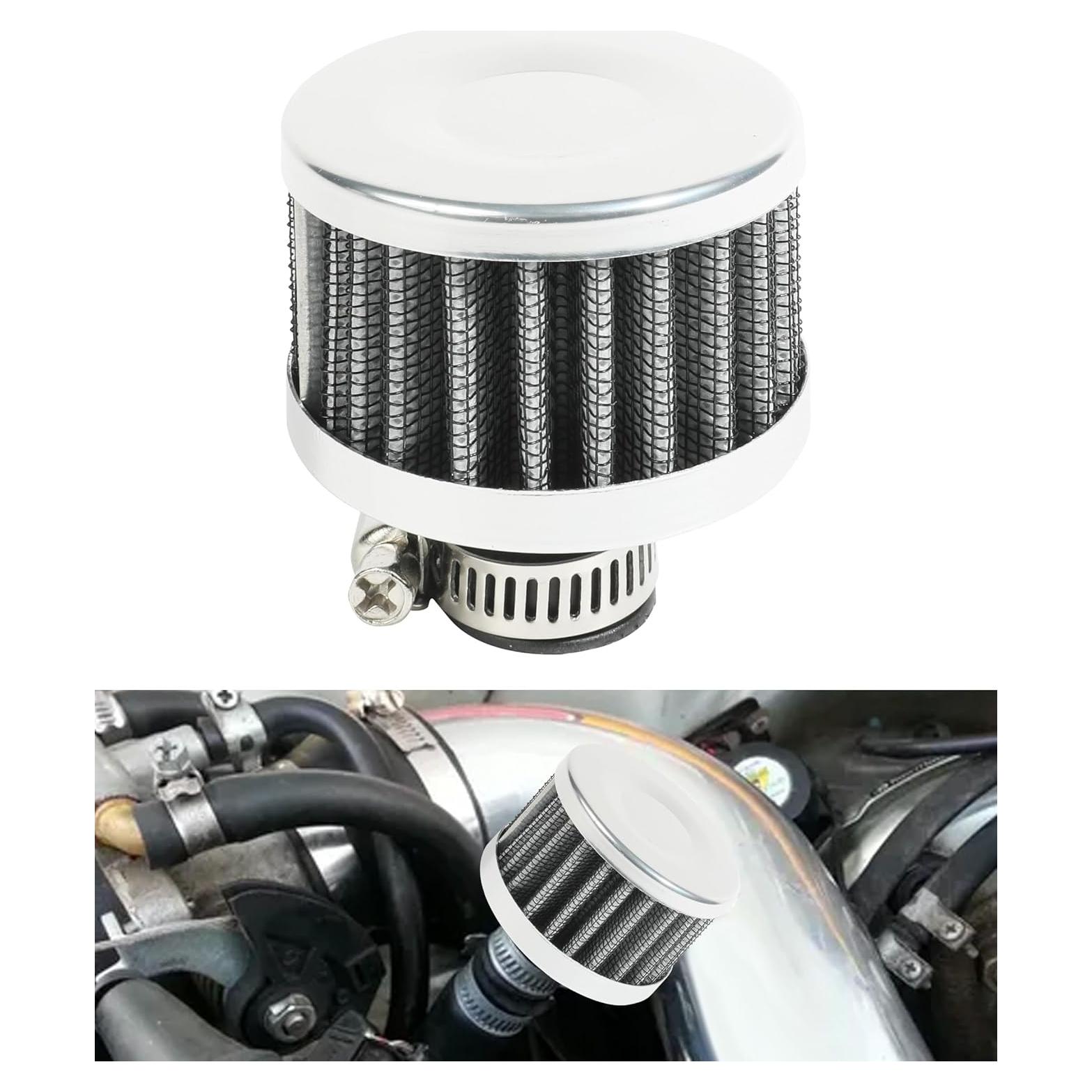 Filtro de Aire RACOONA Universal Plata 1.19 cm para Auto/Moto