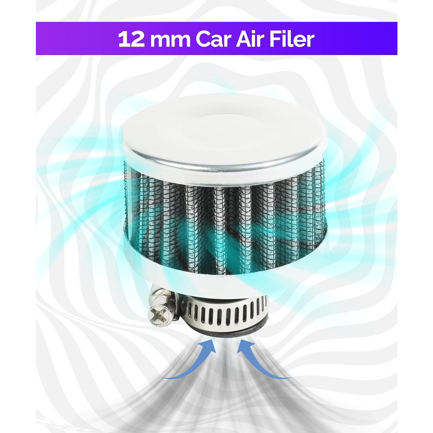 Filtro de Aire RACOONA Universal Plata 1.19 cm para Auto/Moto
