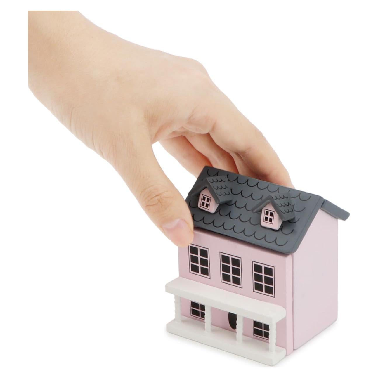 Cabaña Miniatura Cutemini Rosa 7.1x6.5x5.2 cm Decoración