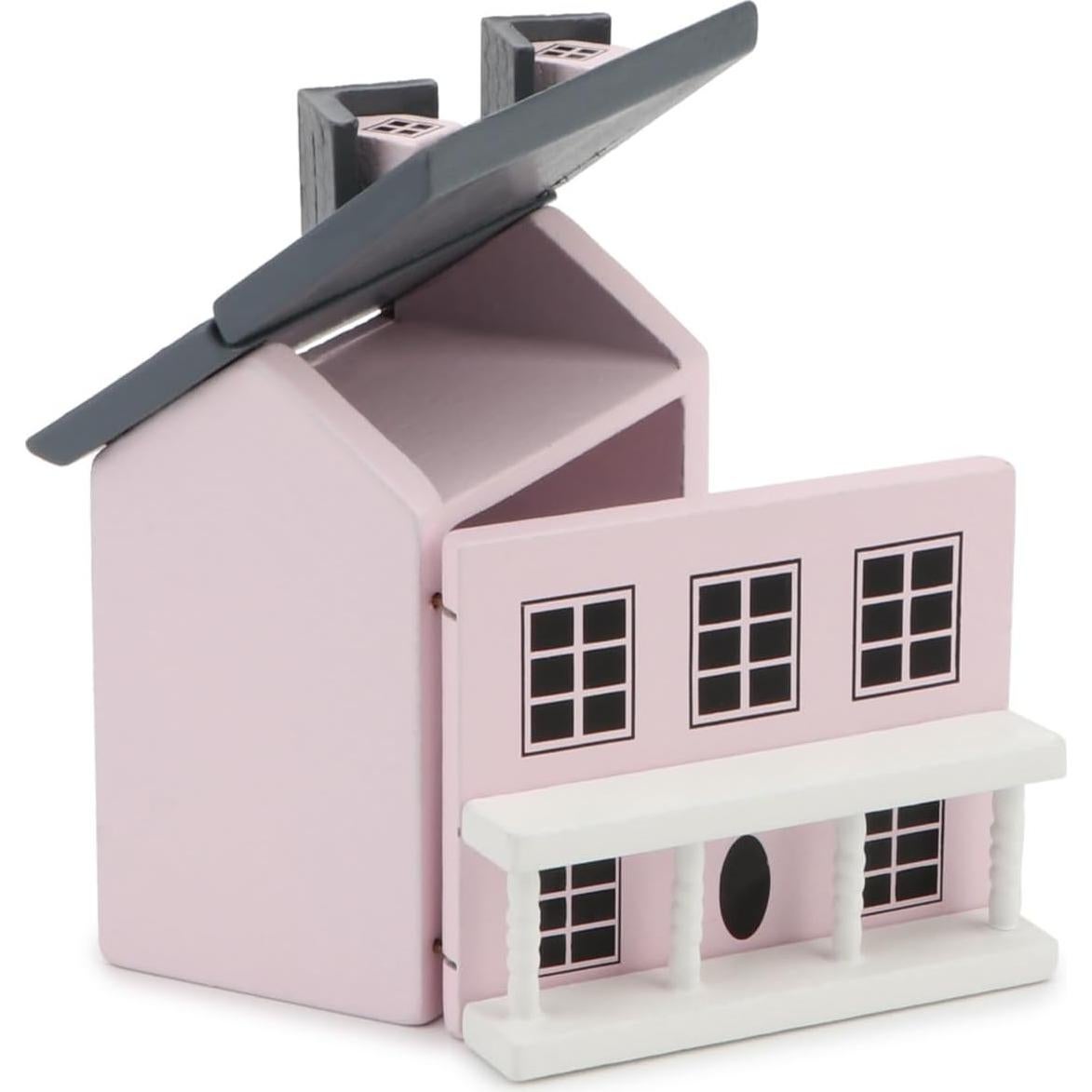 Cabaña Miniatura Cutemini Rosa 7.1x6.5x5.2 cm Decoración