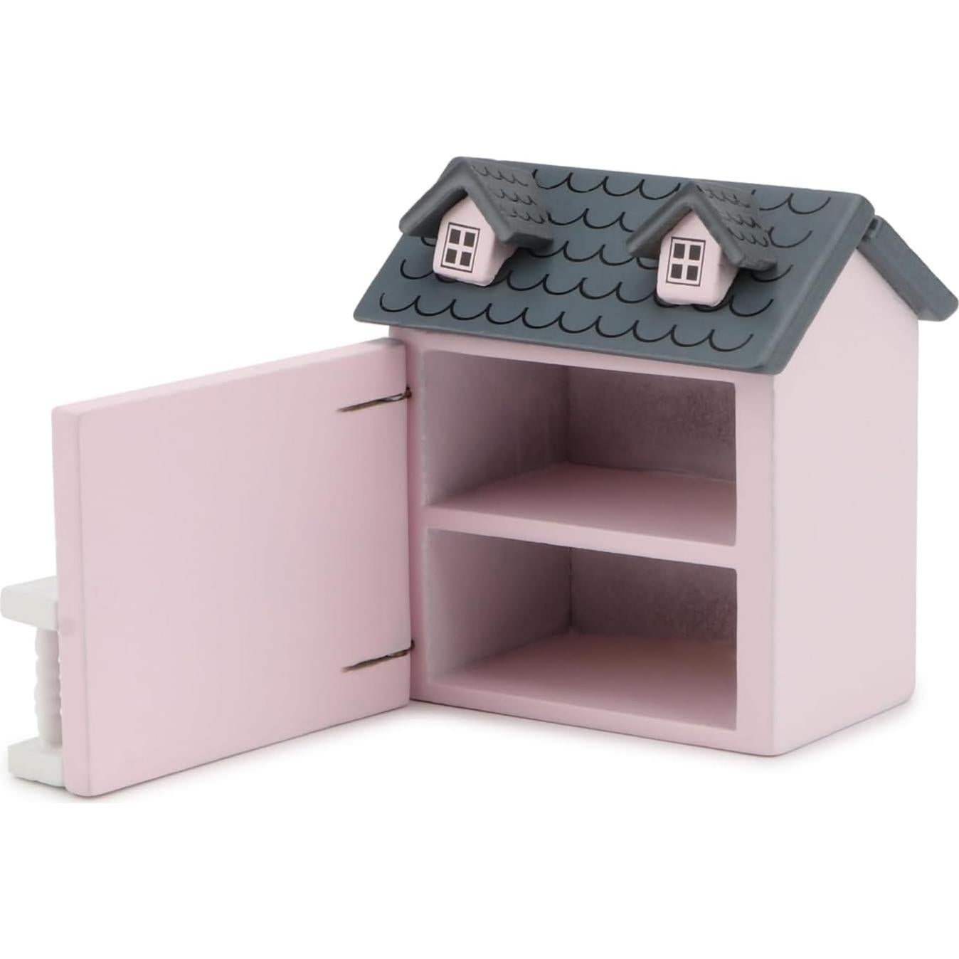 Cabaña Miniatura Cutemini Rosa 7.1x6.5x5.2 cm Decoración