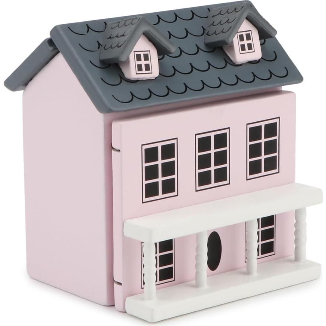 Cabaña Miniatura Cutemini Rosa 7.1x6.5x5.2 cm Decoración