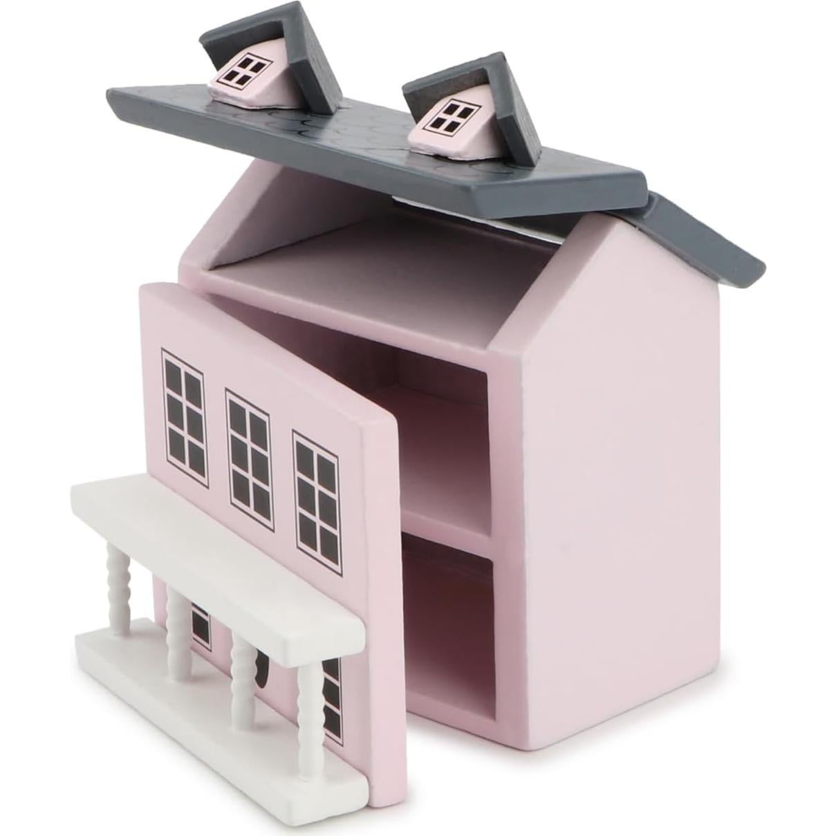 Cabaña Miniatura Cutemini Rosa 7.1x6.5x5.2 cm Decoración