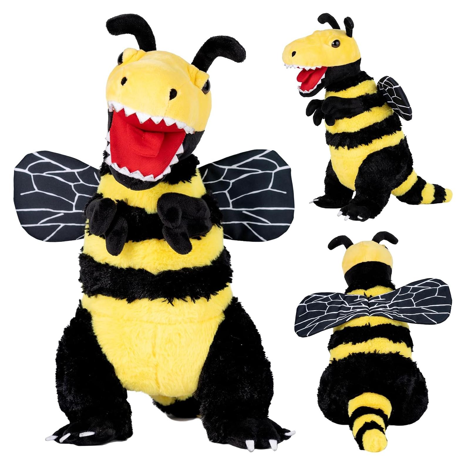 Peluche Híbrido B-Rex Randimals - Abeja y T-Rex 25x17x43cm