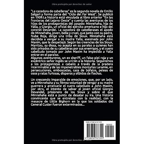 La cazadora de cabelleras: Segunda novela del ciclo del Viejo Oeste de Emilio Salgari + Pequeña biografía y análisis (Clásicos olvidados) (Spanish Edition)