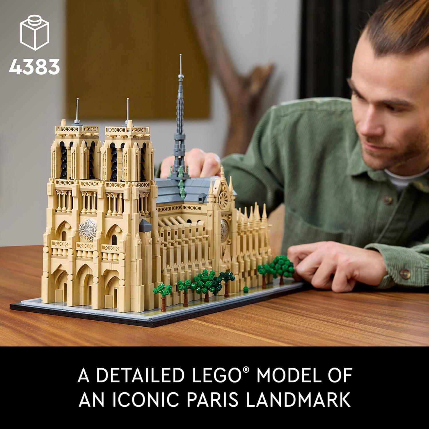 LEGO Architecture Notre-Dame de París 21061 - Modelo 4383 Piezas
