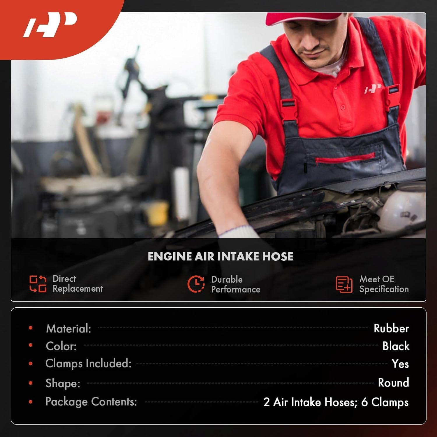 Manguera de Entrada de Aire A-Premium para BMW E46 2Pcs