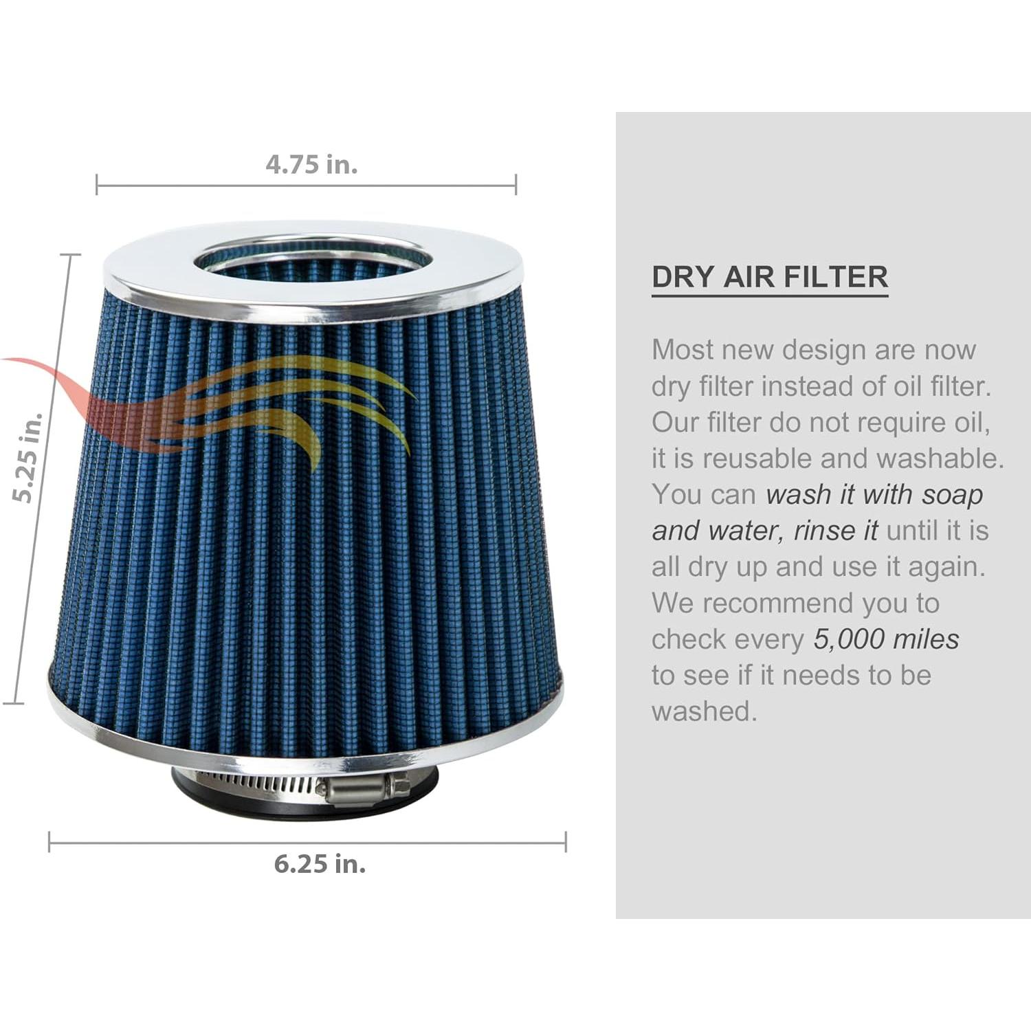 Kit de admisión de aire corto Rtunes Racing para Chevy Cruze/Sonic 1.4L