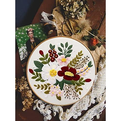 Kit de Bordado Bonroy 4 Sets para Principiantes con Aros