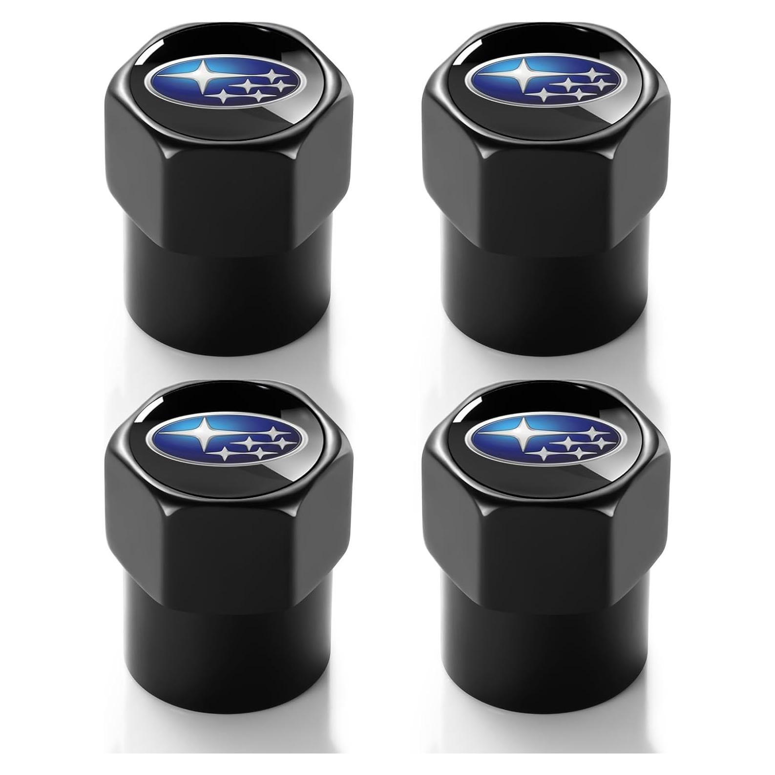 Tapas de Válvula de Neumático DEXBEXS 4 Piezas Aluminio Negro