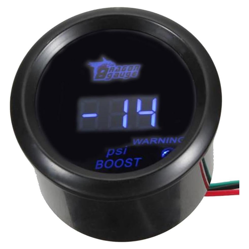 Medidor Digital de Presión de Turbo ESUPPORT 52mm LED Azul