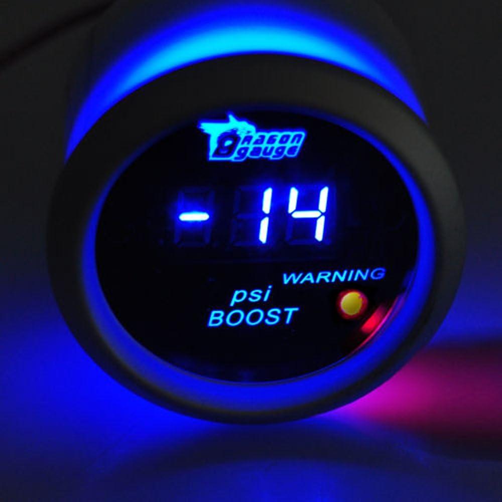 Medidor Digital de Presión de Turbo ESUPPORT 52mm LED Azul