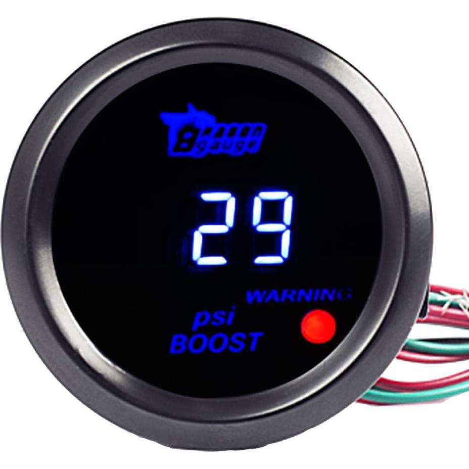 Medidor Digital de Presión de Turbo ESUPPORT 52mm LED Azul
